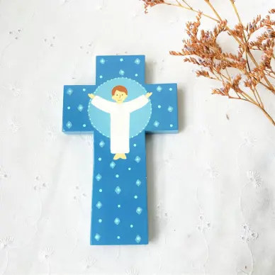 Croix en bois - Enfant Jésus