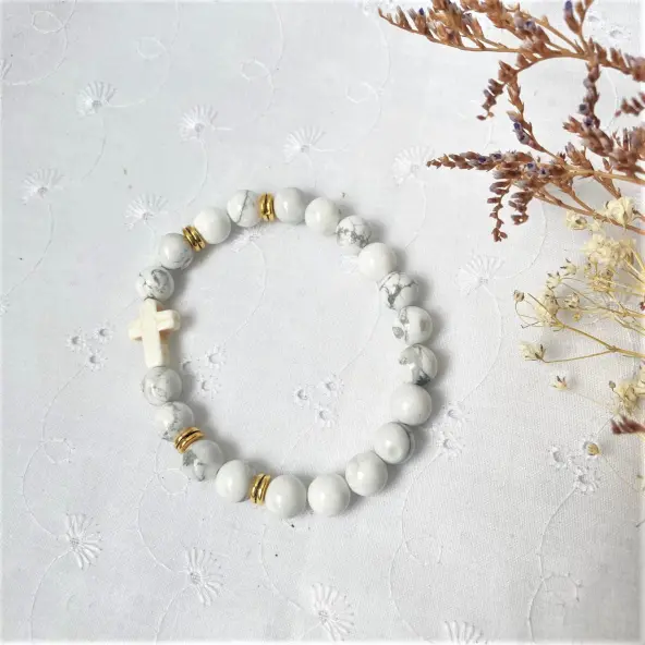 Bracelets religieux en pierres fines