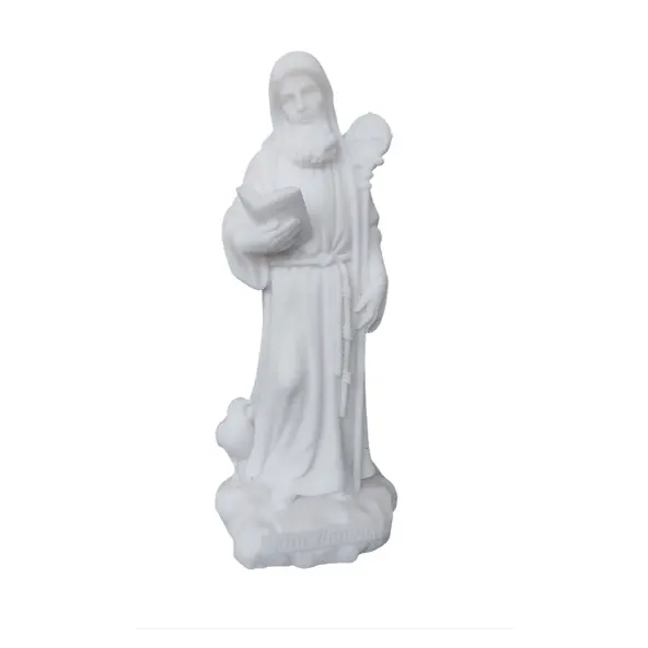 Statue Saint Benoit - Albâtre