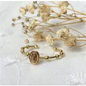 Bague dizainier Médaille Miraculeuse en or - 1