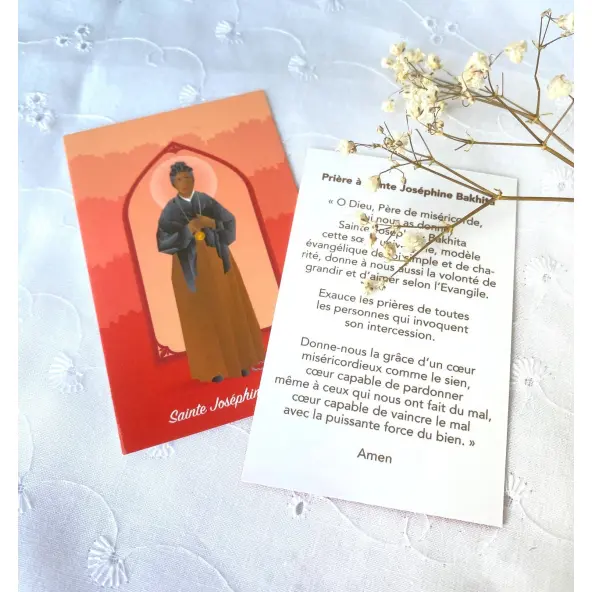 Carte avec prière - Saints d'aujourd'hui