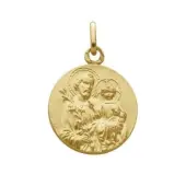 Médaille Saint Joseph 16 mm en or 18 carats - 2