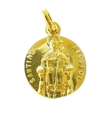 Médaille Religieuse Ancienne – Souvenir Saint-Jacques-de-Compostelle – Recuerdo Santiago