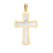 Croix en or et nacre - 2