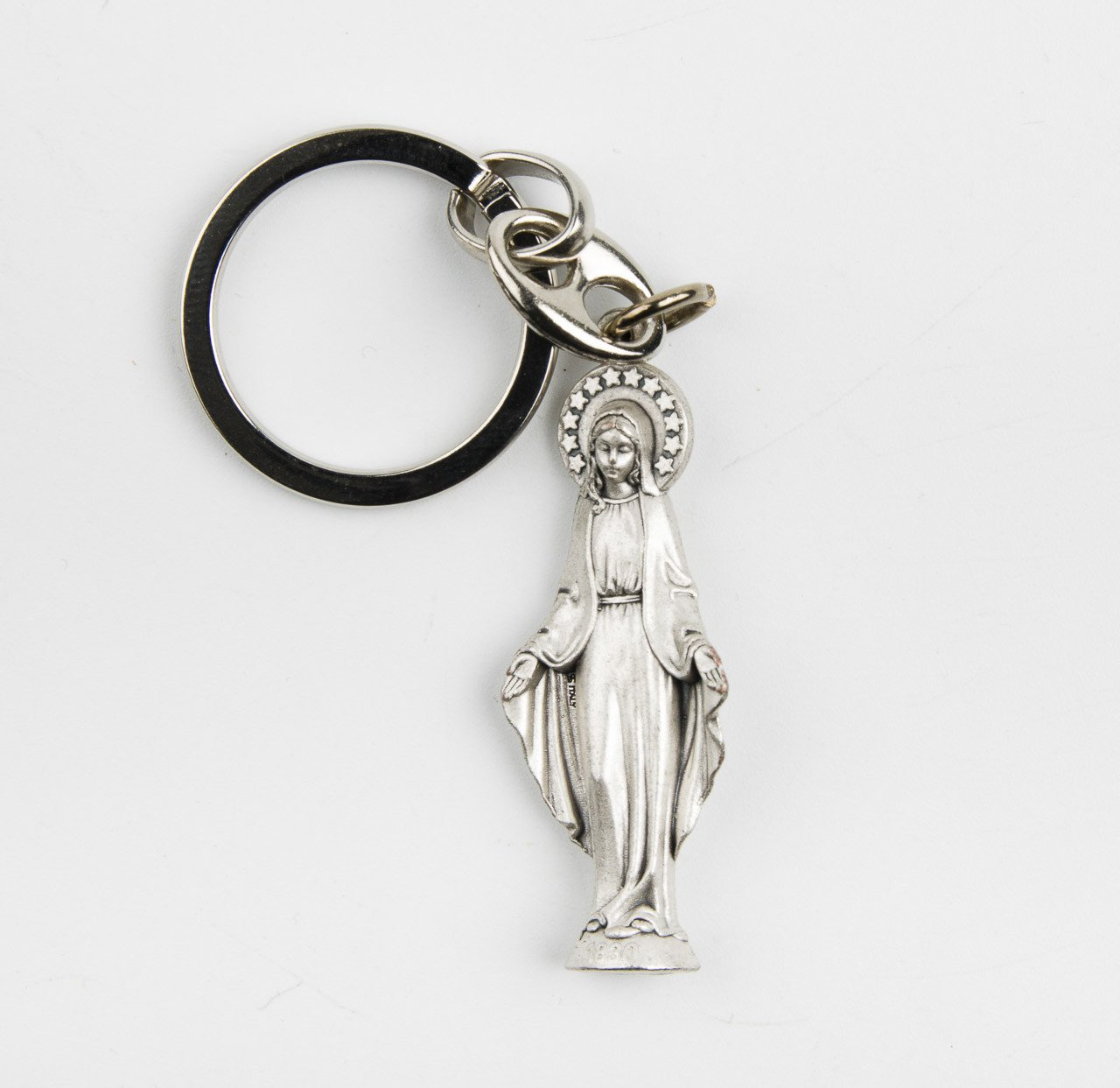 Porte-clés Métal Vierge De Guadalupe – Grand Modèle Or, Neuf, Vintage
