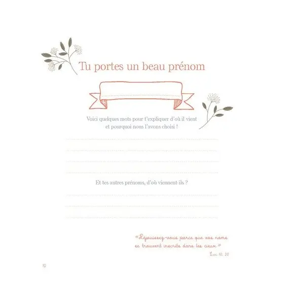 Le livre de ton baptême