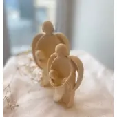 Statue Ange gardien en bois - 1