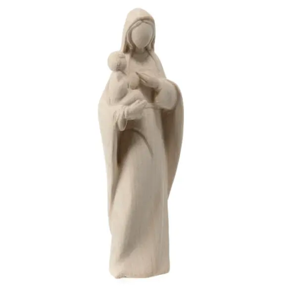 Statue Vierge à l'Enfant en bois