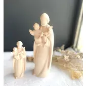 Statue Saint Joseph et l'Enfant Jésus en bois - 2