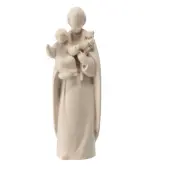 Statue Saint Joseph et l'Enfant Jésus en bois - 5