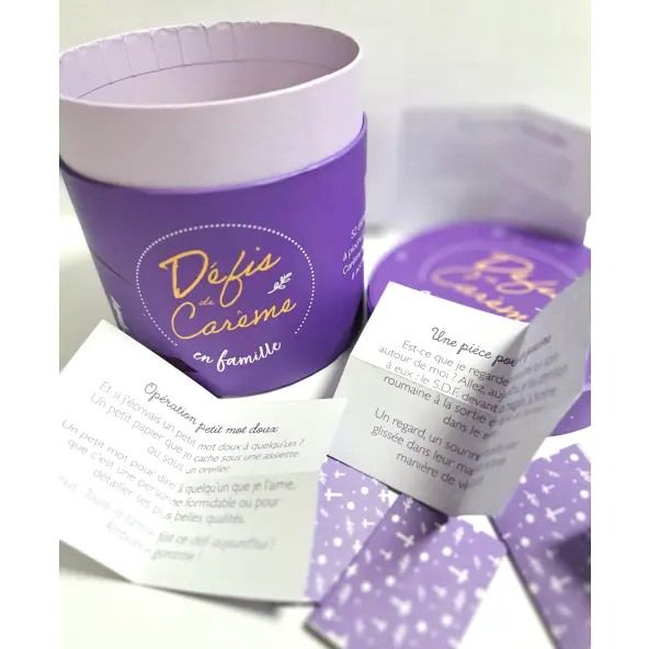 Défis de Carême en famille - Prières à piocher