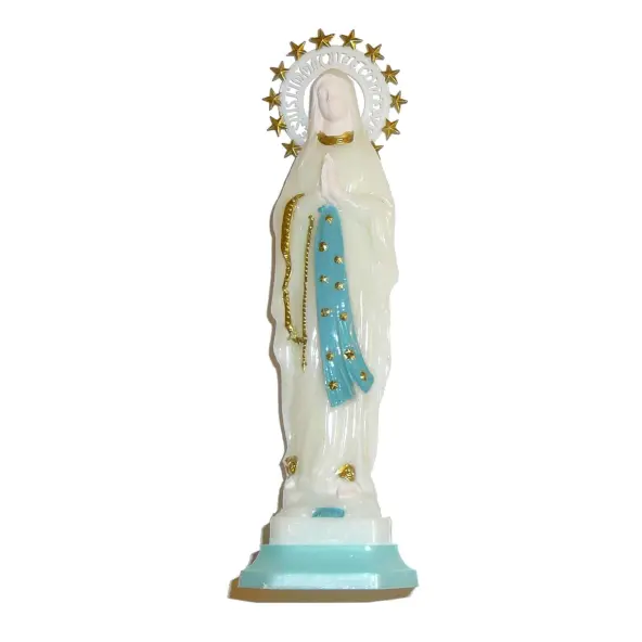 Statue lumineuse Notre Dame de Lourdes 15 cm