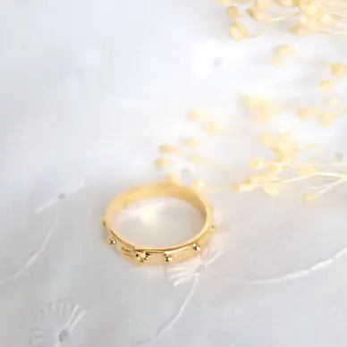 Bague dizainier en plaqué or