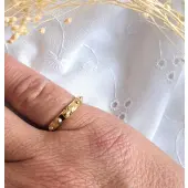 Bague dizainier en plaqué or - 2