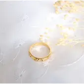 Bague dizainier en plaqué or - 3