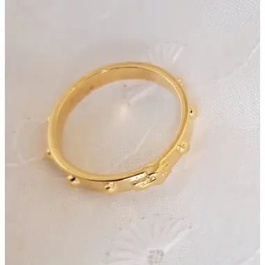 Bague dizainier en plaqué or
