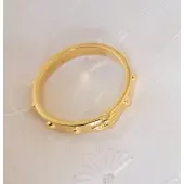 Bague dizainier en plaqué or - 4