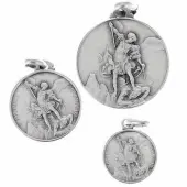 Médaille Saint Michel - argent - 3