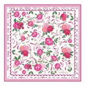 Foulard Vivre d'Amour écru - 50 cm - 3