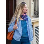 Foulard Vivre d'Amour Violet - 50 cm - 2