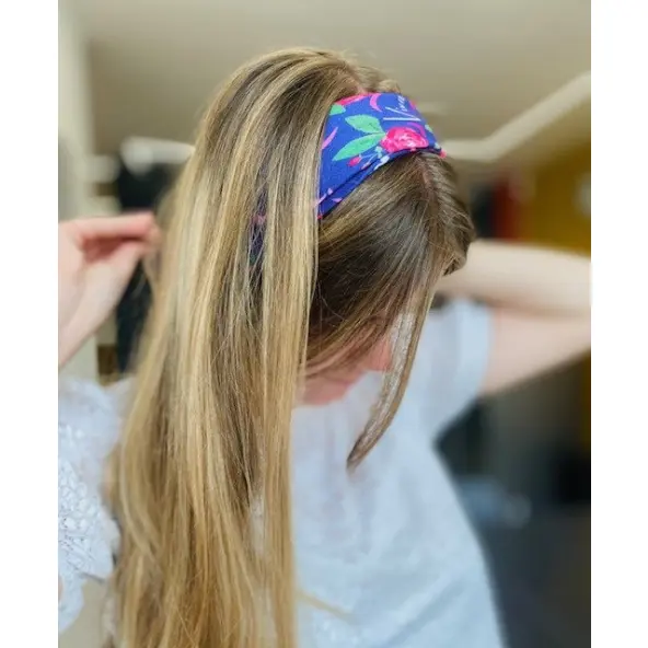 Foulard Vivre d'Amour Violet - 50 cm