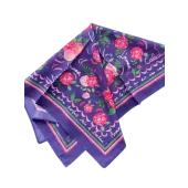 Foulard Vivre d'Amour Violet - 50 cm - 5