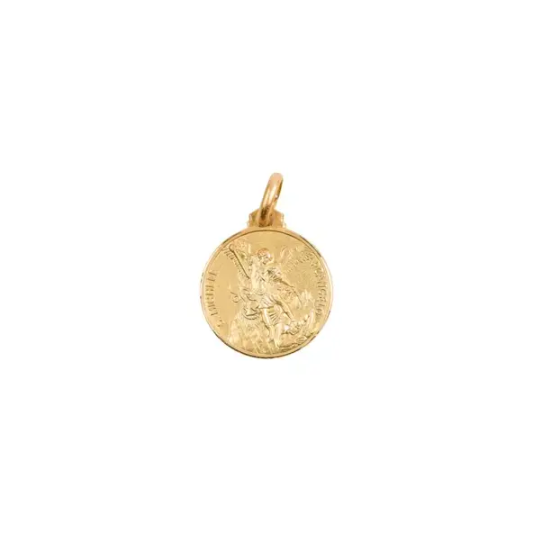 Médaille Saint Michel - plaqué or