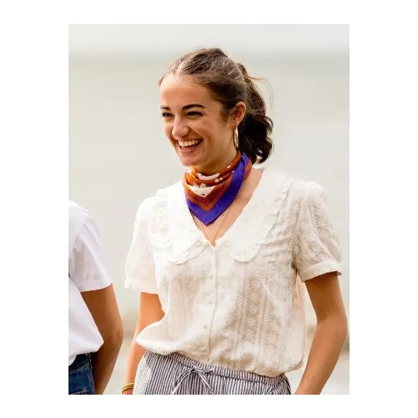 Foulard Ancolie Caramel - 50cm - Caladia