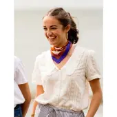 Foulard Ancolie Caramel - 50cm - Caladia - 1