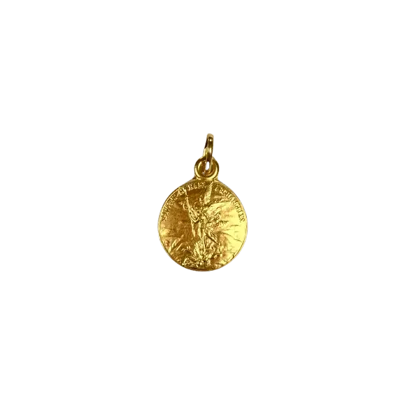 Médaille Saint Michel - plaqué or