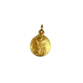 Médaille Saint Michel - plaqué or - 3