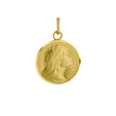 Médaille de la Vierge Marie fervente en or 9 carats