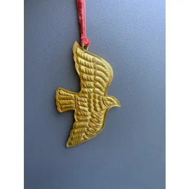 Ex-voto Colombe de l'Esprit Saint en laiton doré - Resplandor