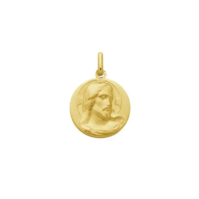 Médaille Christ 18 mm - plaqué or