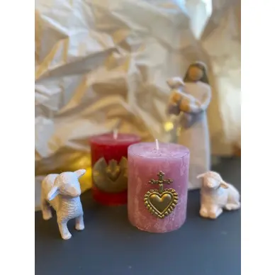 Clou décoratif de bougie Coeur & Croix - Resplandor
