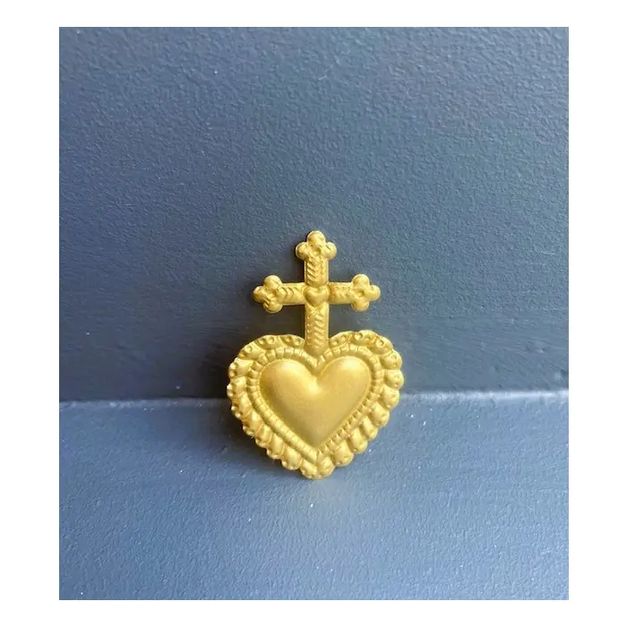 Clou décoratif de bougie Coeur & Croix - Resplandor