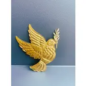 Ex-voto Colombe de la paix en laiton doré - Resplandor - 1