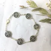 Bracelet Saint Benoit en métal - 2