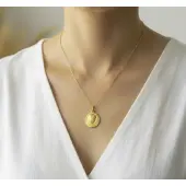 Médaille de la Vierge Marie classique en or 9 carats - 2