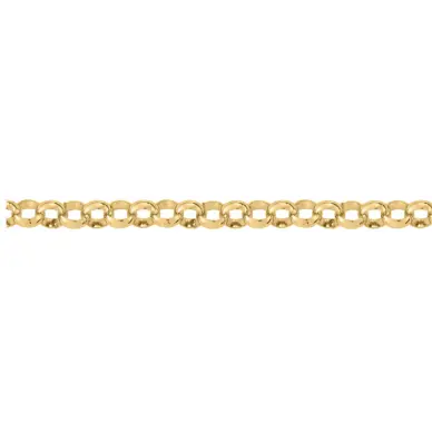 Chaine maille jaseron 60 cm en or 18 carats