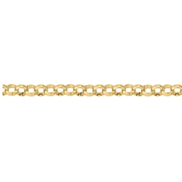 Chaine maille jaseron 60 cm en or 18 carats