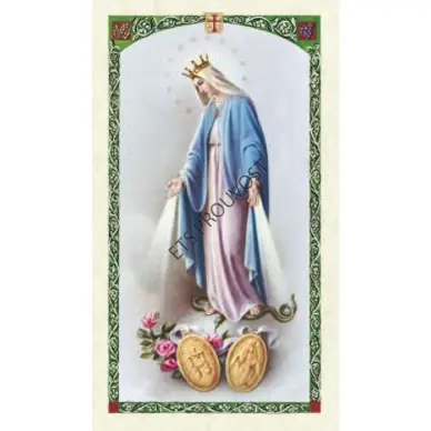 Carte Saint Patron avec prière - plastifiée