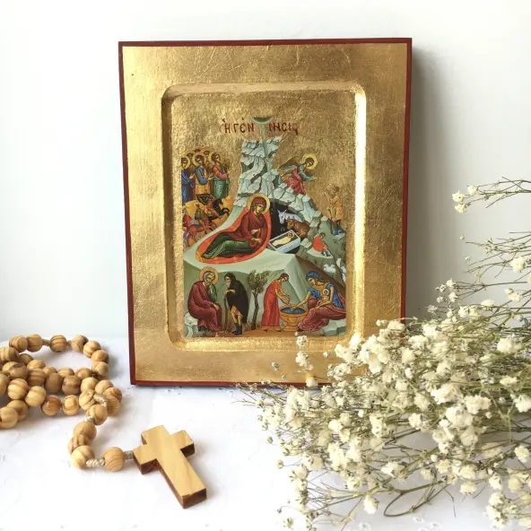 Icône creuse de la Nativité 2