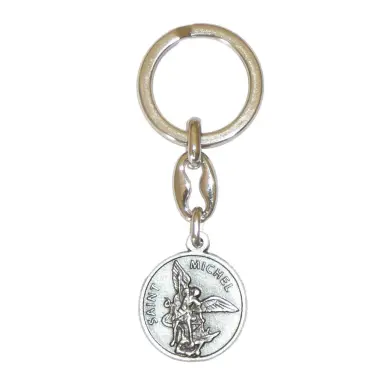 Porte-clés Saint Michel avec prière