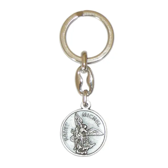 Porte-clés Saint Michel avec prière