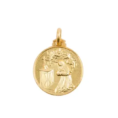 Médaille Sainte Rita - plaqué or