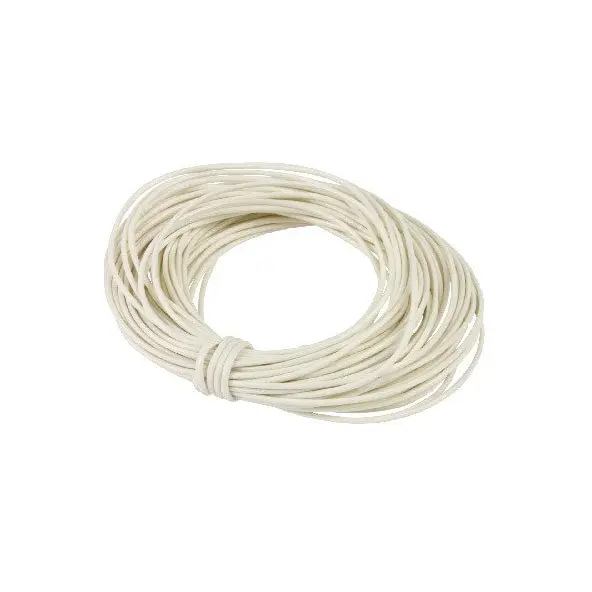 Cordon ciré blanc 1 mm - 60 cm