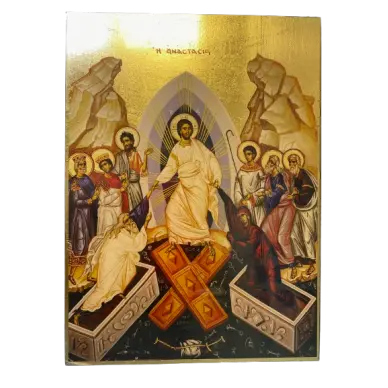 Icône Plate de la Résurrection