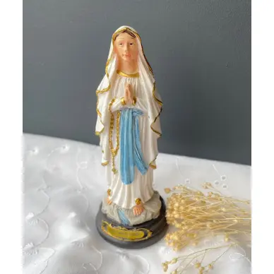 Statue Notre-Dame de Lourdes incassable - 12.5 cm