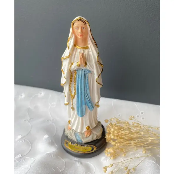 Statue Notre-Dame de Lourdes incassable - 12.5 cm